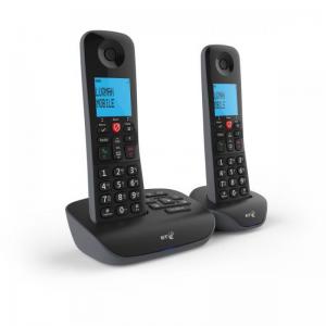 BT Essential Twin Dect Call Blocker Telephone with Answer Machine