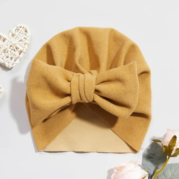 Baby Toddler Solid Bowknot Hat