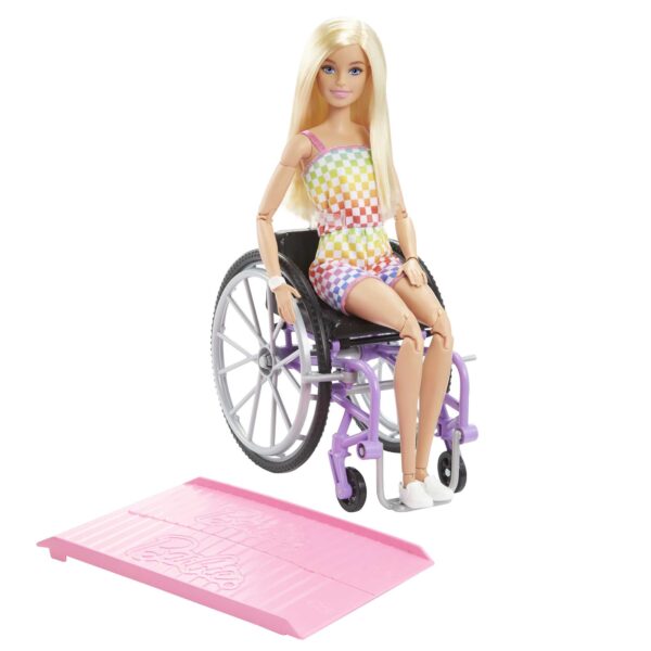 Barbie Doll With Wheelchair And Ramp Blonde