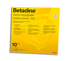 Betadine 10 10 garze impregnate meda pharma spa