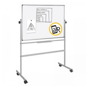 Bi Office Mobile Enamel Revolving Board 1500 x 1000mm 29330J