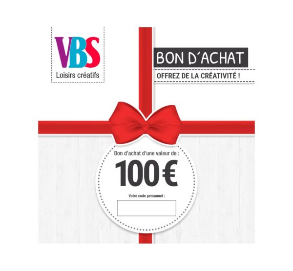 Bon dachat VBS 100 euros