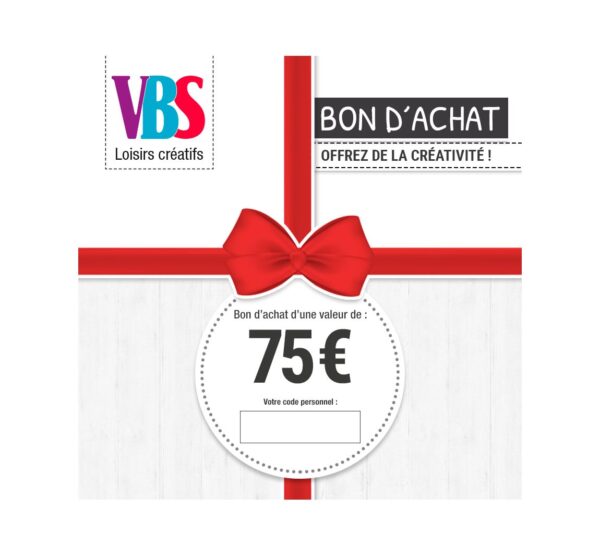 Bon dachat VBS 75 euros