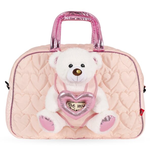 Borsa Sport Rosa con Orsetto Polare