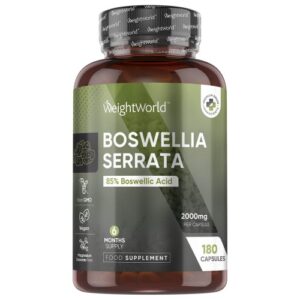 Boswellia Capsules 2000mg 180 Capsules Joint Support Well Being