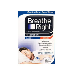 Breath right respirabene cerotti nasali classici grandi 30 pezzi efas spa