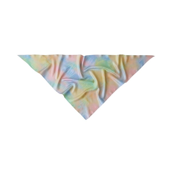 Brooklyn Triangle Silk Scarf Pink Blue