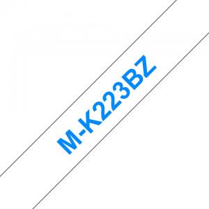 Brother MK223BZ Blue on White 8M x 9mm Plastic Tape 12641J