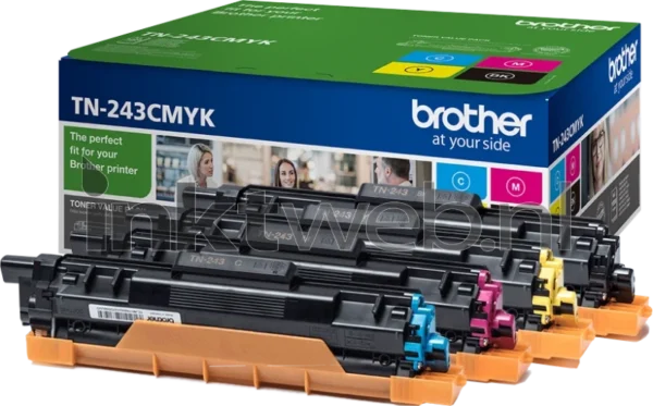 Brother TN 243CMYK zwart en kleur