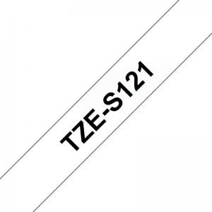 Brother TZES121 Black on Clear 8M x 9mm Strong adhesive Tape 17397J