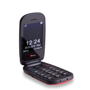 Bundle Offer TTfone Lunar TT750 in Red Mobile with a Holster Case Giffgaff