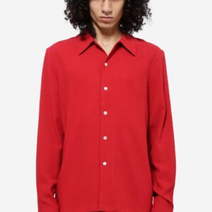 Camicia RAMPOUA in viscosa rossa