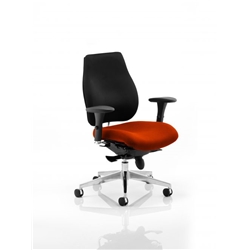 Chiro Plus Posture Chair Pimento Colour Seat With Arms