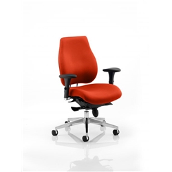 Chiro Plus Posture Chair Pimento Colour With Arms KCUP0