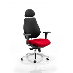 Chiro Plus Posture Chair Ultimate With Headrest Cherry Colo