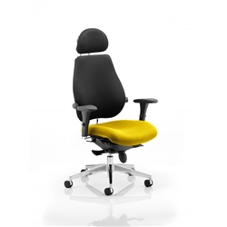 Chiro Plus Posture Chair Ultimate With Headrest Sunset Colo