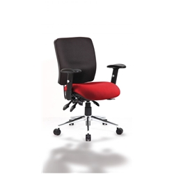 Chiro Task Operator Chair Medium Back Cherry Colour Seat Wi