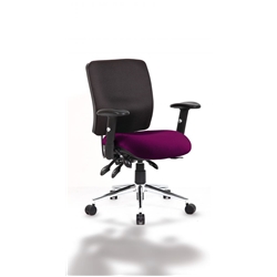 Chiro Task Operator Chair Medium Back Purple Colour Seat Wi