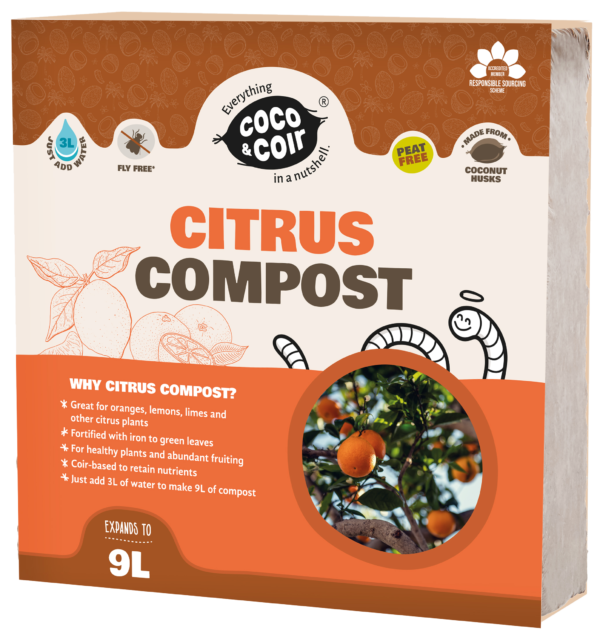 Citrus Compost 9L Coir With Iron Enriched Plant Feed