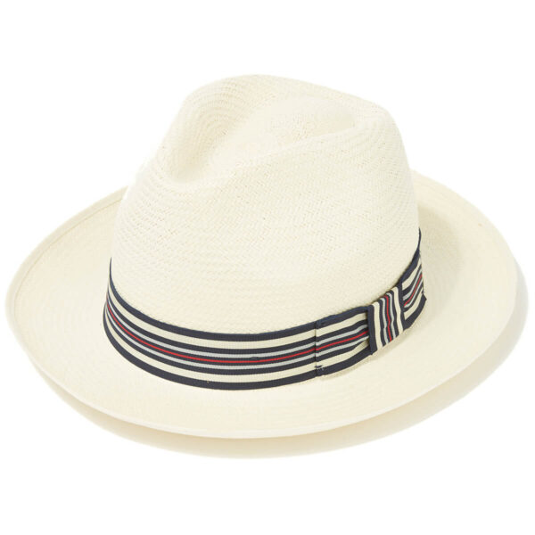 Classic Preset Panama Hat With No1 Regimental Band Cream Binding