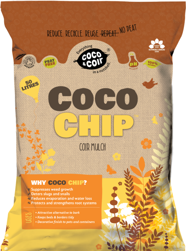 Coco Coir Coco Chip Mulch 50L Bagged