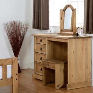 Corona Dressing Table Stool Wood