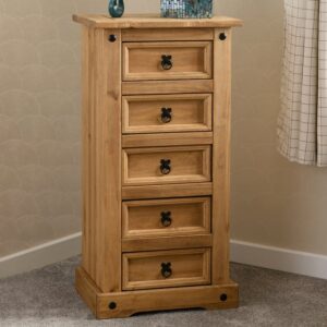 Corona Tall 5 Drawer Chest Pine