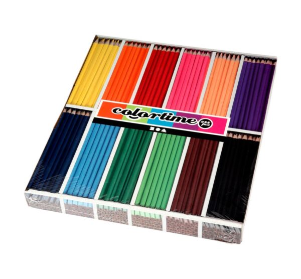 Crayons de couleur Colortime XXL Classique mine 3 mm