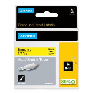 Dymo 18052 6mm Yellow Sleeve S0718270 18142J