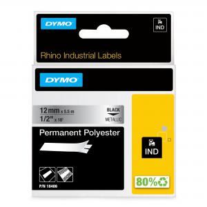 Dymo 18486 12mm Metallized Tape S0718180 14618J