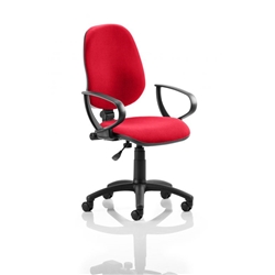 Eclipse I Lever Task Operator Chair Cherry Colour With Loop