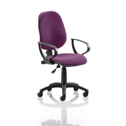 Eclipse I Lever Task Operator Chair Purple Colour With Loop