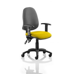 Eclipse II Lever Task Operator Chair Black Back Sunset Colo