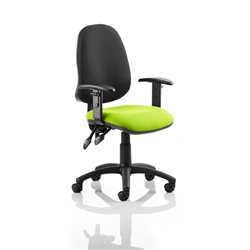 Eclipse II Lever Task Operator Chair Black Back Swizzle Col