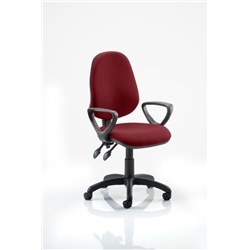 Eclipse II Lever Task Operator Chair Chilli Colour With Loo