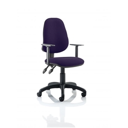 Eclipse II Lever Task Operator Chair Purple Colour With Hei