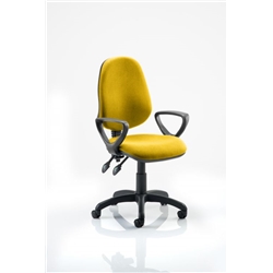 Eclipse II Lever Task Operator Chair Sunset Colour With Loo