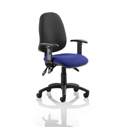 Eclipse III Lever Task Operator Chair Black Back Serene Col