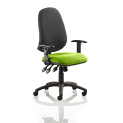 Eclipse XL III Lever Task Operator Chair Black Back Swizzle