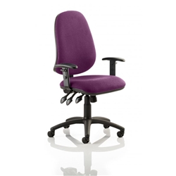 Eclipse XL III Lever Task Operator Chair Purple Colour With