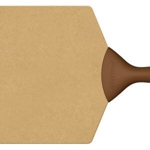 Epicurean 21 x 14 Natural Pizza Peel with Brown Handle