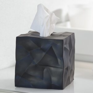 Essey Black Wipy Tissue Box Cover