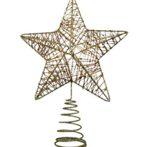 Estrella Decorativa navideña de Metal Topper del árbol de Navidad Decoracion Navidad