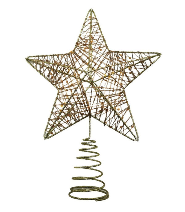 Estrella Decorativa navideña de Metal Topper del árbol de Navidad Decoracion Navidad