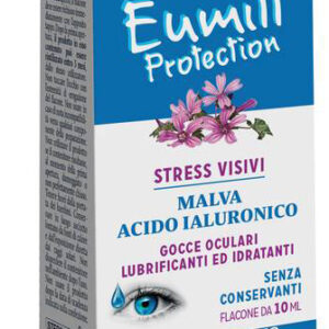 Eumill protection gocce oculari malva e acido ialuronico flacone 10 ml