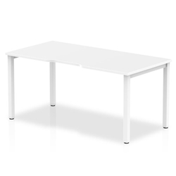 Evolve Single White Frame Bench Desk 1200 White BE116