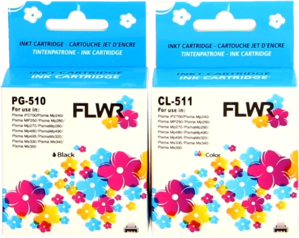 FLWR Canon PG 510CL 511 Multipack zwart en kleur