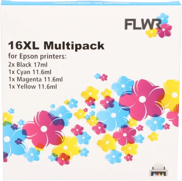 FLWR Epson 16XL Multipack zwart en kleur