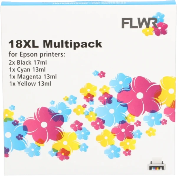 FLWR Epson 18XL Multipack zwart en kleur