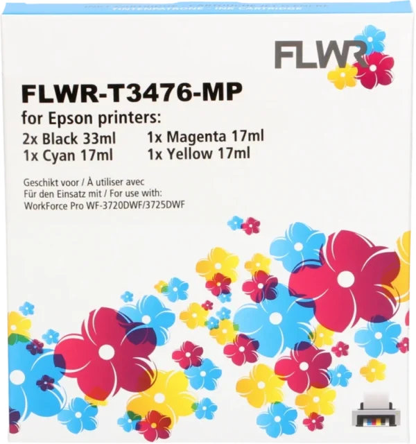 FLWR Epson 34XL Multipack zwart en kleur